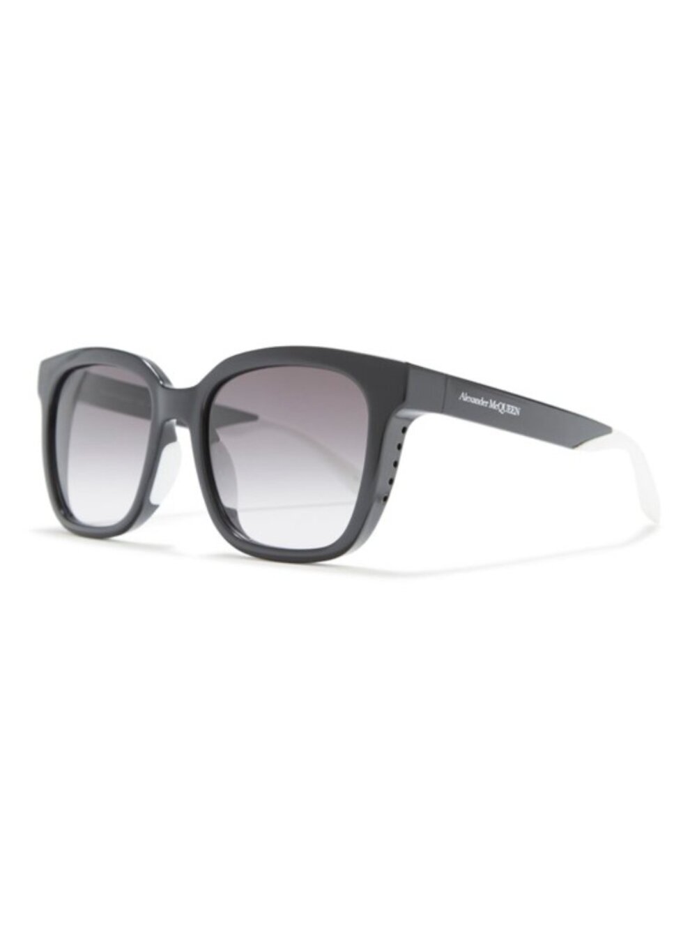 🌟 NWT Alexander McQueen Square Sunglasses Black White 🌟